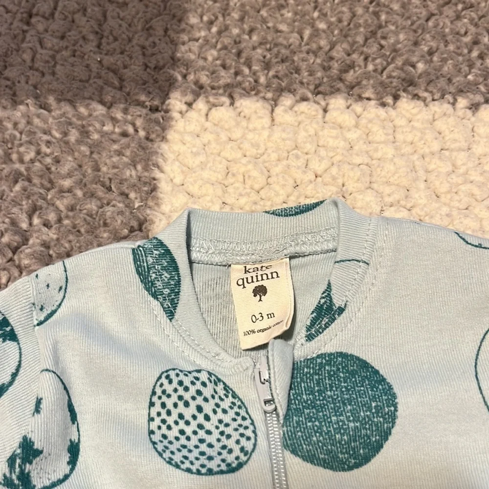 New Kate Quinn Newborn Layette 2 Piece Set Robin’s Egg Blue Jumper Easter NWOT